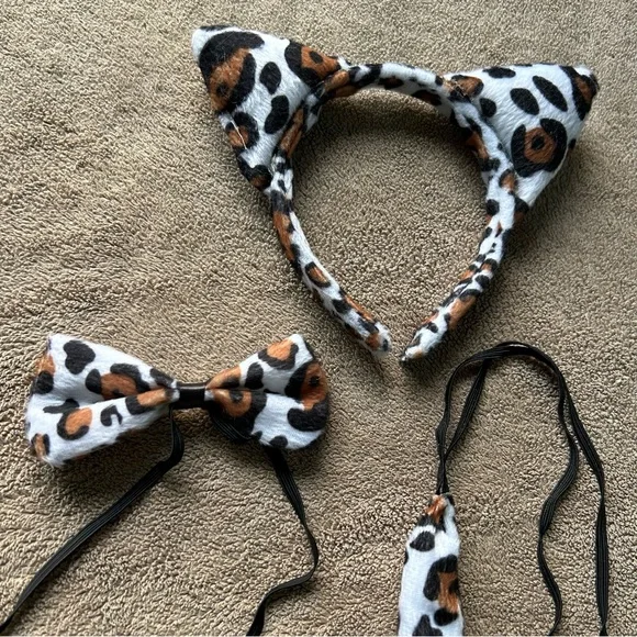 Leopard Print Cat Costume Set - Picture 2 of 3